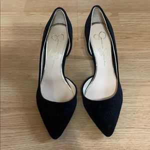 Jessica Simpson velvet floral Pumps